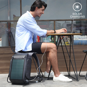 Mochila Kingsons con Panel Solar Personalizable de Fábrica, Mochila para Portátil para Exteriores para Hombre, Mochila Solar Inteligente - Product Image 4