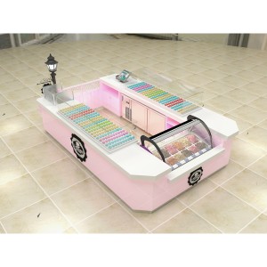 Idées de conception de kiosque d'exposition de macarons élégants | Comptoir de présentation de pâtisseries au <span class=keywords><strong>prix</strong></span> d'usine | Fournisseur en gros de stands de desserts sucrés - Product Image 2