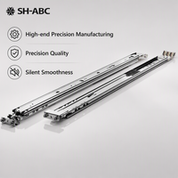 Rail de glissière de précision en acier à section mince pour armoire de serveur, robuste, fonctionnement silencieux et fluide, charge nominale de 51-100 kg pour centre de données
