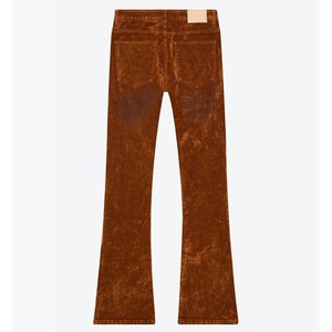 Fabricant de vêtements DiSai à Guangzhou INDIGO SUEDE Pantalon en <span class=keywords><strong>velours</strong></span> empilé <span class=keywords><strong>FLARE</strong></span> <span class=keywords><strong>JEAN</strong></span> évasé Pantalon de créateur pour homme - Product Image 6