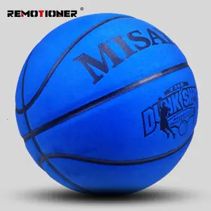 Penjualan Laris Ukuran Pelatihan Dalam Ruangan 7 6 5 Bola Basket Desain Kulit Logo Bola Basket