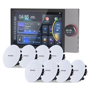 Hệ thống âm nhạc nền thông minh Tuya 10 inch, loa âm trần 8*30W, bảng điều khiển trung tâm thông minh, amply gắn tường - Product Image 1