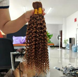 Số lượng lớn Boho bện nước sâu sóng Jerry xoăn không có sợi ngang phần mở rộng tóc người-số lượng lớn bện với màu sắc tươi sáng - Product Image 3