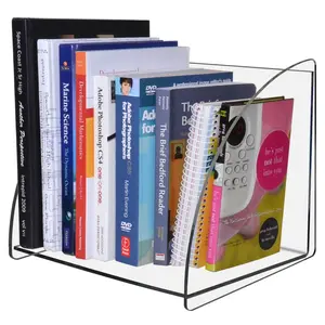 Hot Sale Acrylic Transparent Folder A5 Size Five Tags Folder Pamphlet File Fashion File Shelves