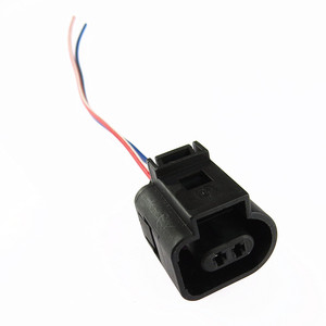 MOQ1 1J0 973 702 2 broches faisceau électrique connecteur prise câblage 1J0973702 pour <span class=keywords><strong>VW</strong></span> Passat B6 B7 Golf MK5 MK6 Tiguan Audi A4 Q5 Q7 - Product Image 3