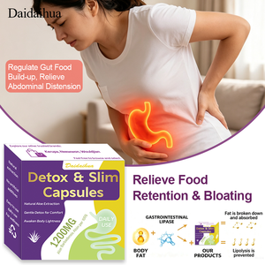 Complément alimentaire quotidien d'enzymes digestives Daidaihua en capsules, aloe vera, soutient le nettoyage intestinal, un métabolisme sain <span class=keywords><strong>pour</strong></span> les hommes et les femmes adultes - Product Image 2