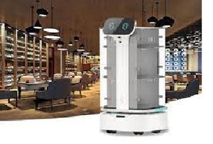 <span class=keywords><strong>Robot</strong></span> <span class=keywords><strong>Camarero</strong></span> para Restaurante MiCity, <span class=keywords><strong>Precio</strong></span> de Fábrica, con Navegación Láser, 4 Bandejas, Carga Útil de 40 kg, para Servicio de Entrega de Alimentos - Product Image 4