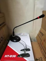 Microphone de conférence filaire cardioïde authentique Haitian HT-D38/48/68HTDZ avec support de bureau professionnel pour réunions