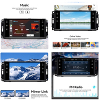 Autoradio LELV 7 pouces avec système Linux pour Jeep Compass Wrangler (2009-2011), écran partagé, navigation stéréo, Android Auto, lecteur vidéo