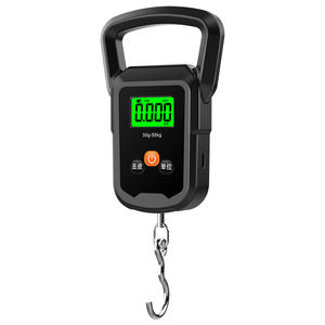 Balance numérique portable, capacité 50 kg, alimentée par batterie, en acier inoxydable, avec crochet, pour la maison et la livraison - Product Image 1