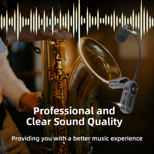 ميكروفون أدوات لاسلكي UHF ، ميكروفون ساكسفون ، ميكروفون لاسلكي من أجل الأبواق ، الكلارينيت ، التشيلو - Product Image 4