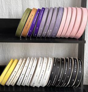 Ruban de satin imprimé en couleurs personnalisées en gros-grain de luxe 1.5cm 2.5cm ruban cadeau de fleuriste pour Noël - Product Image 5