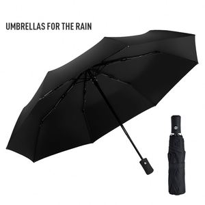 Parapluies promotionnels personnalisés avec logo, coupe-vent, anti-UV, mini parapluies de poche pliables en 3 sections, parapluies automatiques pour la pluie - Product Image 1