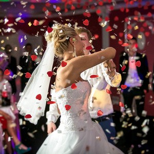 Nicro Custom 40cm <span class=keywords><strong>cuore</strong></span> rosso biodegradabile coriandoli Popper Shooter festa di nozze coriandoli cannoni forniture per feste di addio al nubilato - Product Image 5