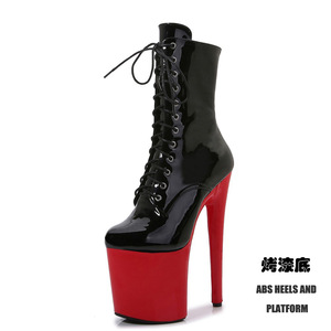 Botines Sexys de Plataforma con Cordones para Mujer, Talla Grande de 20 CM, para Baile Exótico, Estilo Stripper - Product Image 6