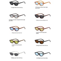 Lunettes de soleil ovales rétro personnalisées à la mode, unisexes, montures vintage léopard, lunettes de soleil UV400, monture intégrale en PC