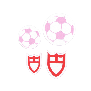 Parches Termoadhesivos de Fieltro No Tejido Ecológico con Temática de Fútbol de Dibujos Animados, Parches 3D con Agujeros, Pegatinas de Tela con Formas Personalizadas, Lentejuelas para Ropa Deportiva - Product Image 1