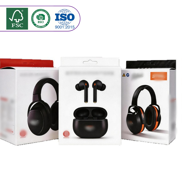 Unique Design Colorful Earphone Packaging Box Customized Printing Electronic Product Packaging Box