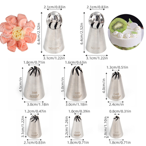 Ensemble de 20 outils de <span class=keywords><strong>d</strong></span>écoration de gâteaux <span class=keywords><strong>en</strong></span> acier inoxydable avec coupleurs pour la <span class=keywords><strong>d</strong></span>écoration de gâteaux - Product Image 6