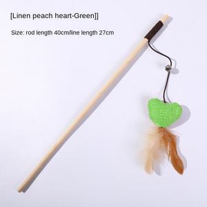 Jouet pour chat en bambou écologique en stock en usine, bâton interactif en peluche pour animaux de compagnie, poisson en lin, plume, <span class=keywords><strong>cloche</strong></span>, été, marque personnalisée, tailles personnalisées - Product Image 6