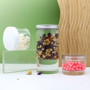 Frasco de plástico vazio para animais de estimação, frasco de plástico transparente de qualidade alimentar 2 onças 3 onças 4 onças 8 onças 15g 30g 80g 120g 250g com tampa de rosca de plástico - Product Image 4