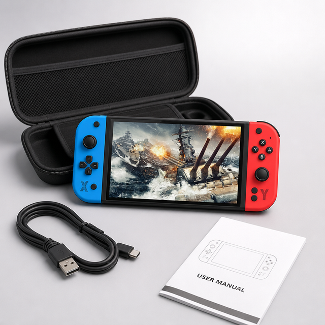 Linux Open Source Handheld Game Console G90 7 Inch HD Wireless Retro Arcade Game Players TV Output Emulator WiFi 64GB