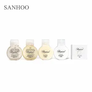 Sanhoo Kit de Condicionador de Cabelo ECO descartável para hotel cinco estrelas, gel de banho, shampoo e loção de sabão com etiquetas, ideal para uso em lojas de beleza