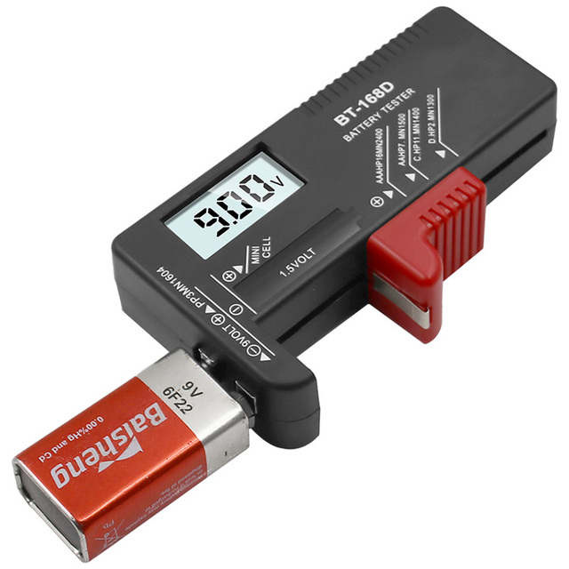Digital Battery Capacitance Diagnostic Tool Battery Tester LCD Display Check AAA AA Button Cell Universal Tester new