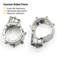 Piezas de Carcasa de Actuador de Robot Humanoide de Aluminio 7075, Mecanizado CNC de 5 Ejes de Alta Precisión, Articulaciones para Rodilla, Cadera y Hombro de Robot