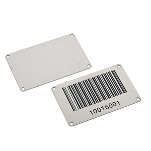 Etichette Metalliche in Alluminio di Alta Qualità con Incisione Laser Personalizzata, Impermeabili, con Codice a Barre, Targhette Spazzolate per Uso Aziendale - Product Image 3