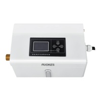 Cheminée électrique 36KW, 26 marron, température réglable, télécommande, affichage LED, flamme multicolore, usage domestique