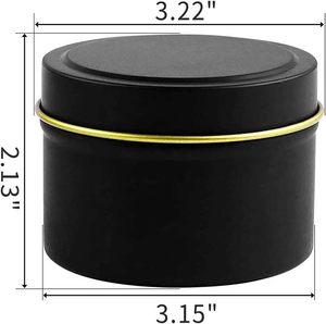 China Factory Wholesale Custom Tinplate Tin <b>Box</b> High Quality Empty Candle Tin with Lid Food Grade <b>Small</b> Round Tins - Product Image 2