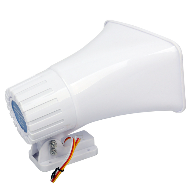 30w DC 12v White 120db Siren Horn Siren Speaker