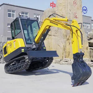 Sell cheap super mini excavator warranty 0.8ton 1tone 1.8ton 2.5ton new walking digger hydraulic crawler diesel small excavator