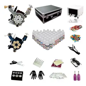 Full set 4 machines beginners Wholesale Newest Style Professional Tattoo Machine Kit