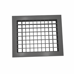 Rejilla de Ventilación de Doble Capa de Aluminio Extruido Personalizable, con Recubrimiento en Polvo Blanco, Ajustable, para Sistemas HVAC - Product Image 2