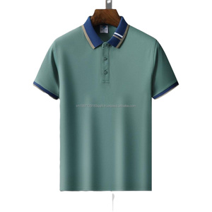 เสื้อโปโลแขนสั้นผู้ชายรุ่นใหม่ปี 2026 ผ้าฝ้ายผสมใยไหมน้ำแข็ง 200 กรัม ยืดหยุ่น สวมใส่สบาย เสื้อยืดผู้ชายแบบเรียบง่าย - Product Image 2