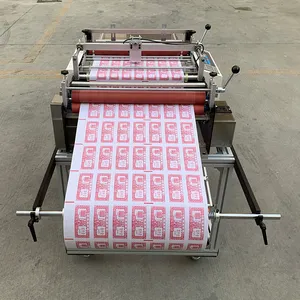 Fully Automatic Roll To Sheet PET Film Cutting Machine Roll Unwinding Machine A4 Slitting Cutter Machine With Factory Price