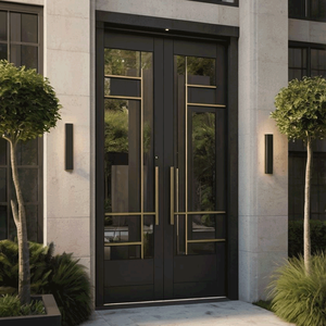 Porte d'entrée haut de gamme pour villa de luxe avec renfort en alliage d'aluminium – Matériaux de construction pour projets résidentiels - Product Image 2