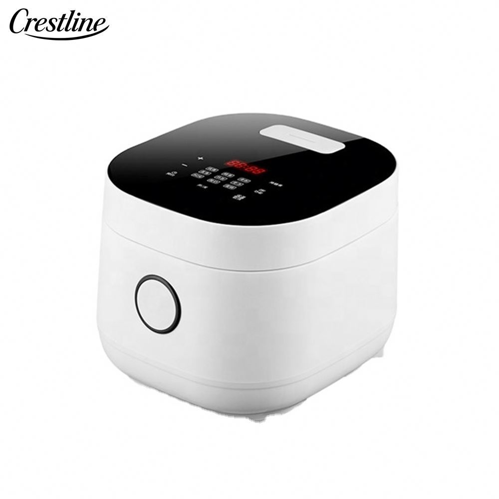 3L Stainless Steel Electric Rice Cooker with Low Sugar Steamer Mini Digital Multi-Functional Household Use Plastic Measuring Cup