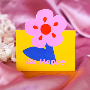 Grazioso fiore <span class=keywords><strong>di</strong></span> Design "grazie" biglietto regalo <span class=keywords><strong>di</strong></span> auguri <span class=keywords><strong>di</strong></span> compleanno carta artigianale prodotto - Product Image 3