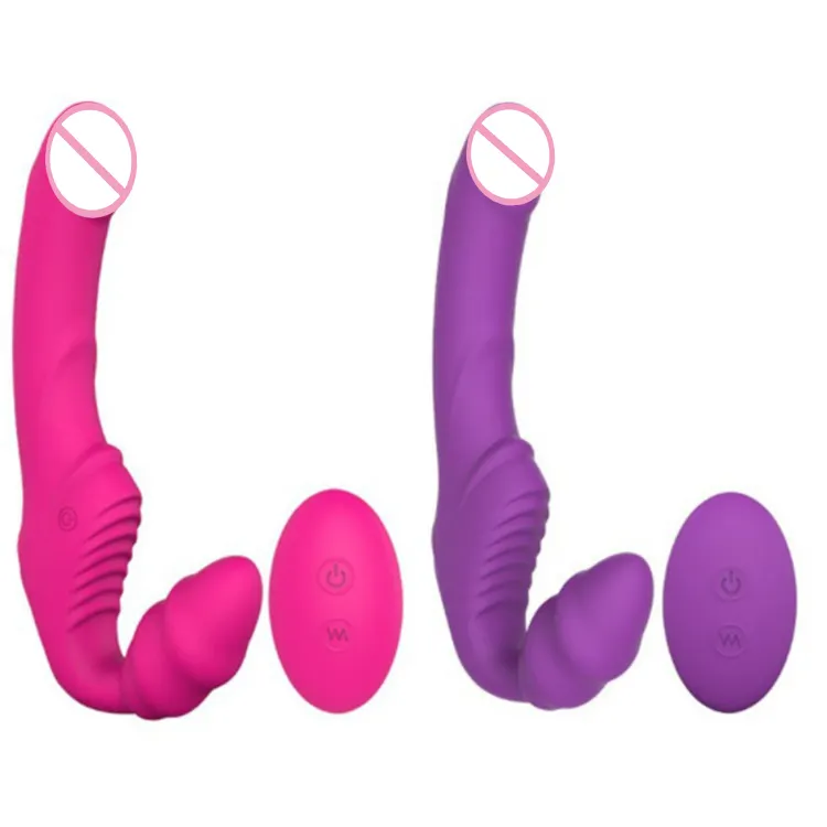 Yetişkinler yapay penis lezbiyen seks vibratör G Spot 9 hızları çift titreşimli silikon yetişkin seks için askısız yapay penis eşcinsel