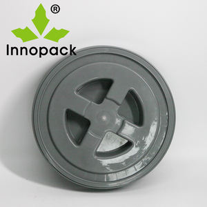 Personnalisation possible Vente directe d'usine Seau en plastique de 20 litres Seau de rangement multifonctionnel Avec couvercle et poignée - Product Image 3