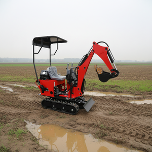 <span class=keywords><strong>Mini</strong></span>-excavatrice sur chenilles de 1 tonne de haute qualité et à prix abordable avec accessoires pour utilisation forestière, design compact, garantie d'un an - Product Image 5