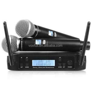 Glxd4 Dual Band Pro IR Sync công nghệ UHF Micro không dây hệ thống SM58 cầm tay <span class=keywords><strong>Vocal</strong></span> mic cho Nhà thờ hội nghị lớp học tổ chức sự kiện - Product Image 4