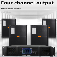 Amplificador de Potencia FX10000Q con Disipador de Calor de Cobre, 4 Canales, Clase TD, DSP, Pantalla Táctil, Dante, AES, FIR, 1350W