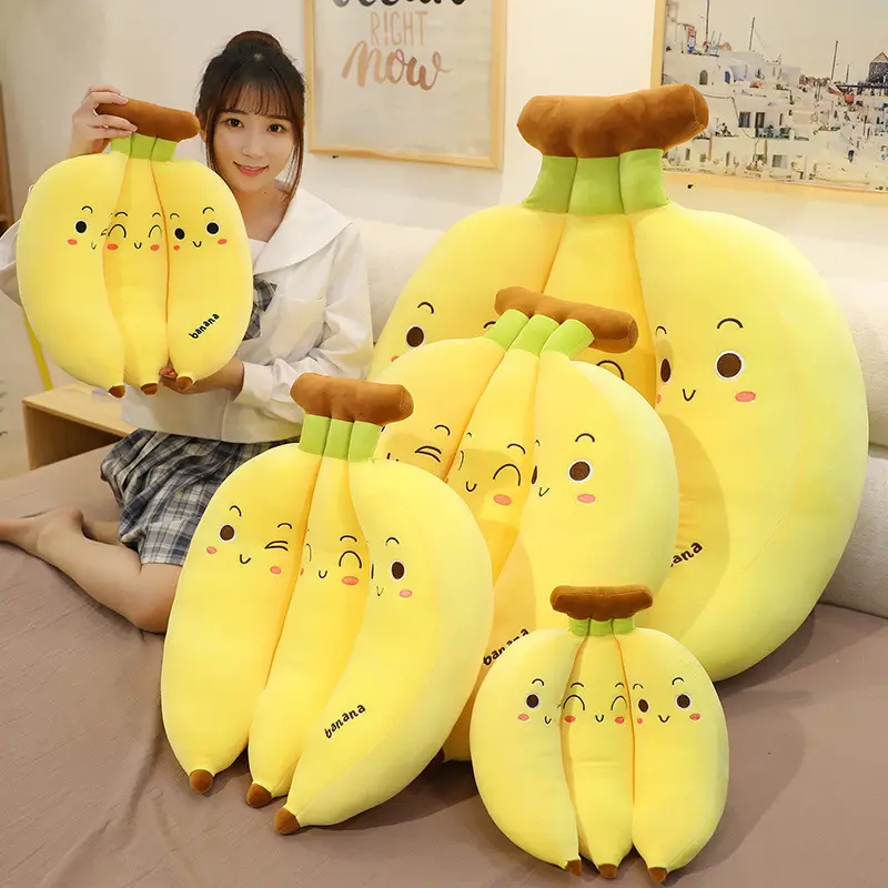 Nuovo Design 35Cm simpatico orso peluche Squishy che abbraccia i regali di peluche banana peluche cuscino