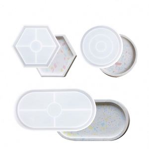Moule en silicone DIY pour fleurs, plâtre, gypse, béton, résine époxy, sous-verre, 1 pièce, compatible lave-vaisselle, sac OPP, outils de pâtisserie - Product Image 1