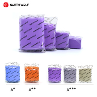 Kit de décontamination rapide pour voiture en argile violette anti-rayures avec kit de lavage pour detailing automobile