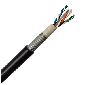 <span class=keywords><strong>BC</strong></span> o CCA SFTP Cable de red 23AWG Cat6 Cable blindado Cable Lan con tira de acero Exterior Tres fundas - Product Image 5